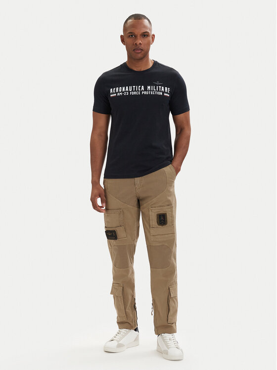 Aeronautica Militare Aeronautica Militare Cargo kalhoty 261PA1387UCT01493 Khaki Regular Fit