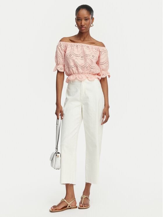 Guess Guess Блуза W6GP47 K3336 Коралов Regular Fit