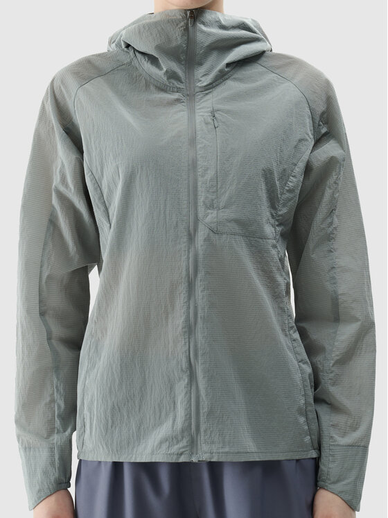4F 4F Kurtka do biegania TTJAF701-27-S-L25 Szary Active Fit