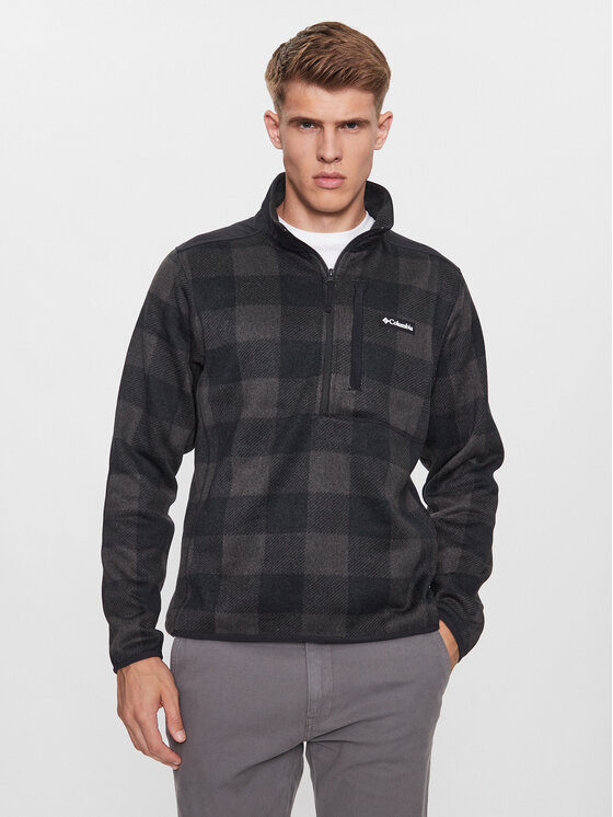 Columbia Columbia Fliso džemperis Sweater Weather™ II Printed Half Zip Juoda Regular Fit
