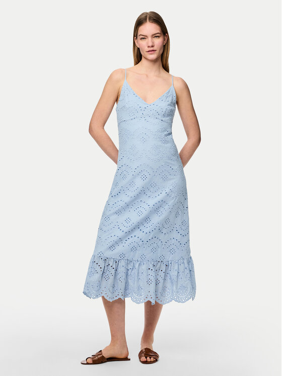 Pieces Pieces Rochie de vară Vilde 17156565 Albastru celest Regular Fit