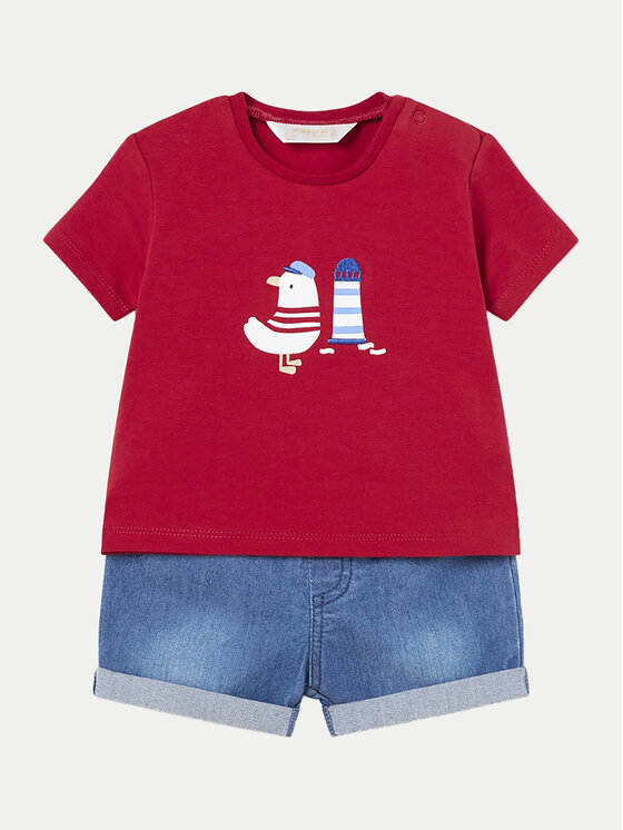 Mayoral Mayoral Set majica i hlače 1209 Crvena Regular Fit