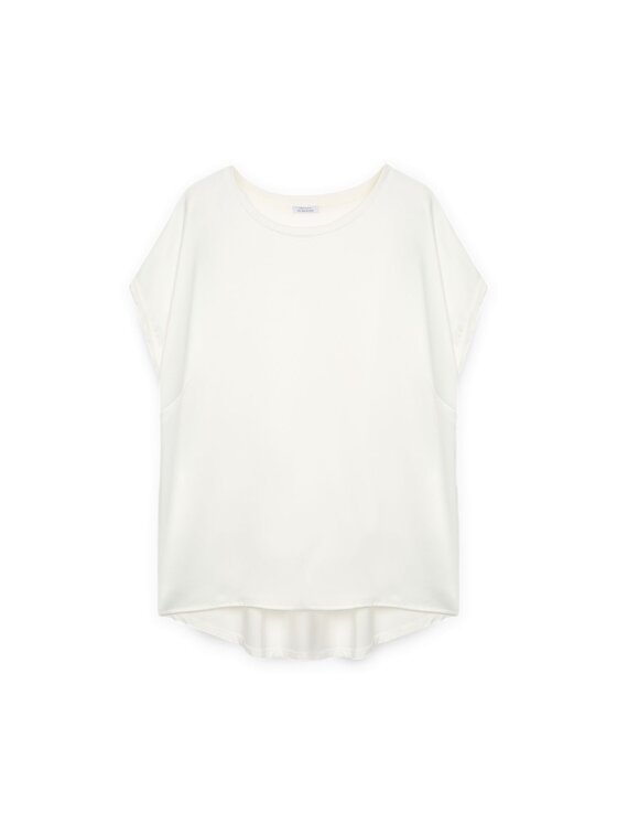 Fiorella Rubino Fiorella Rubino T-shirt G613L008555N011 Bianco Regular Fit