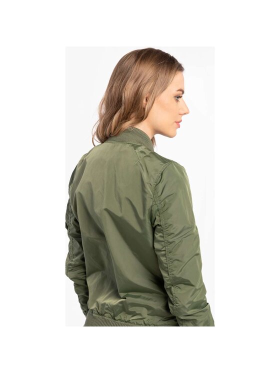 Alpha Industries Alpha Industries Kurtka przejściowa Ma-1 TT Wmn Zielony Classic Fit