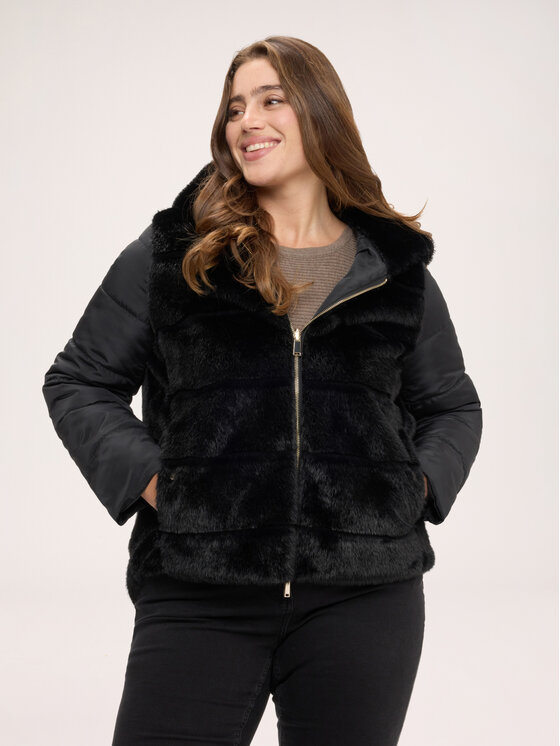 Fiorella Rubino Fiorella Rubino Cappotto invernale F055T001608N033 Nero Regular Fit