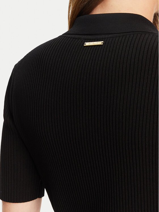 MICHAEL Michael Kors MICHAEL Michael Kors Sukienka dzianinowa MT5832333D Czarny Slim Fit