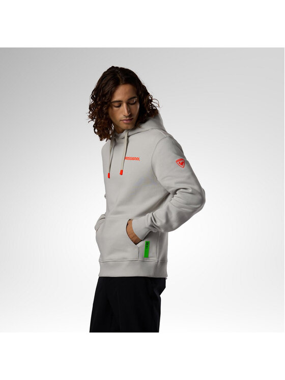 Rossignol Rossignol Bluza M Hero Hoodie Szary Regular Fit