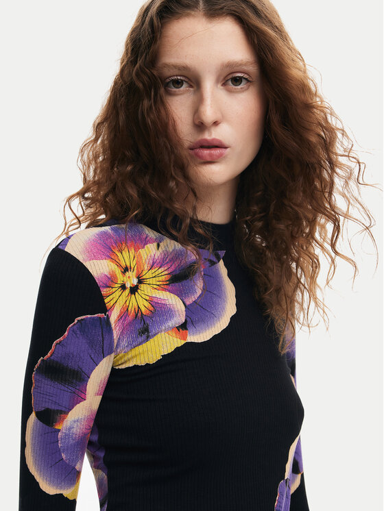 Desigual Desigual Hétköznapi ruha Pansee Lacroix 24WWVK34 Fekete Regular Fit