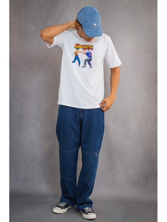 Kamuflage Kamuflage T-Shirt Endgame Biały Oversize