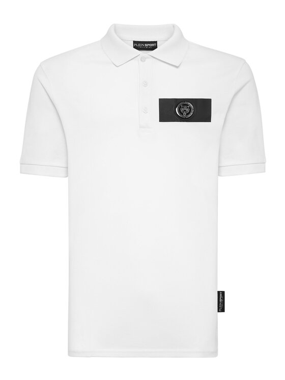 Plein Sport Plein Sport Polo 2051 Biały Slim Fit