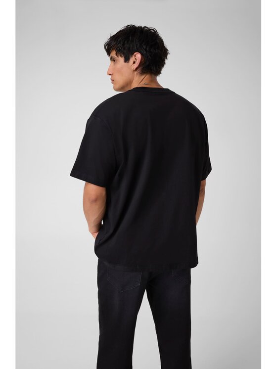 Guess Jeans Guess Jeans T-Shirt 184116 Czarny Classic Fit