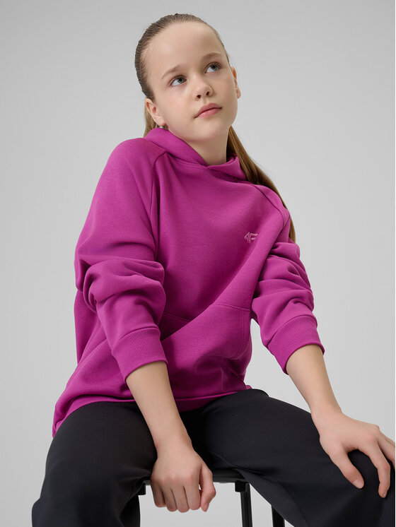 4F 4F Bluza 4FJRSS26TSWSF3040-53S Różowy Loose Fit