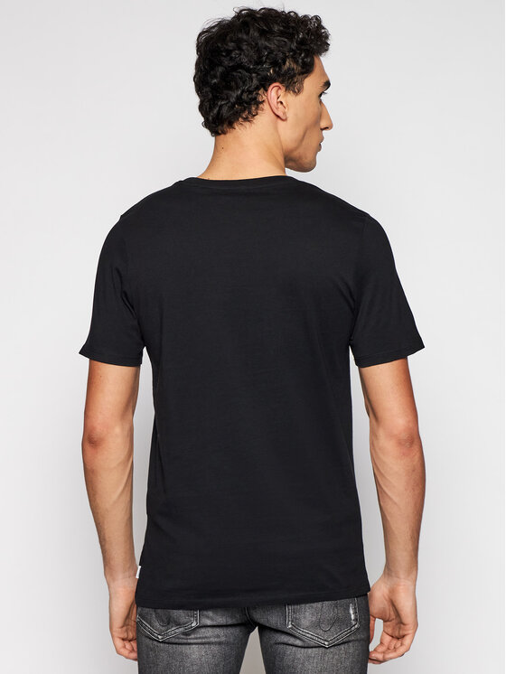 Jack&Jones Jack&Jones Marškinėliai Orrganic Basic 12156101 Juoda Slim Fit