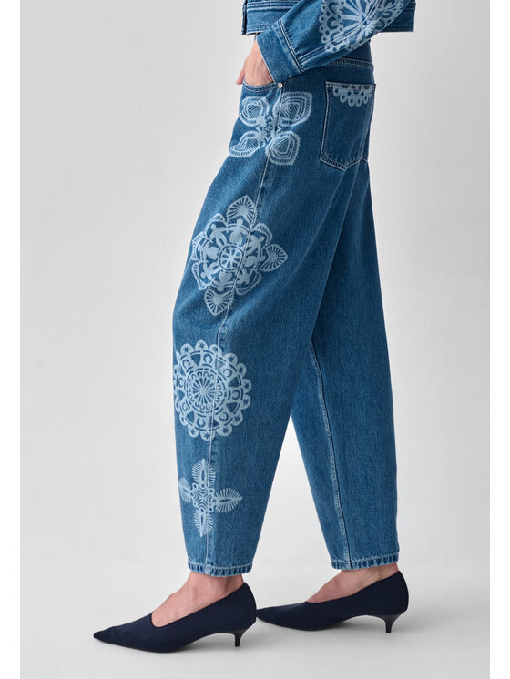 TATUUM TATUUM Jeansy POLA A Granatowy Loose Fit