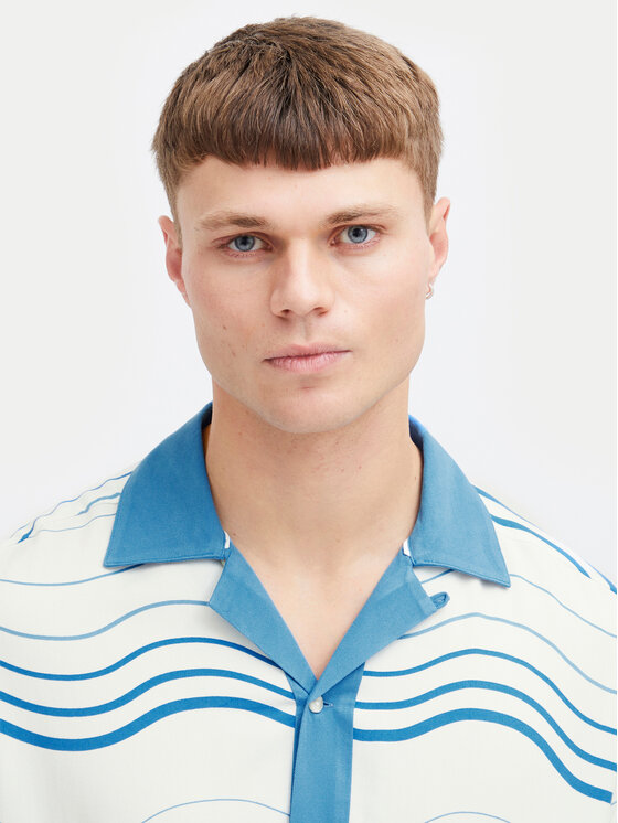 Solid Solid Сорочка Ibbs 21108204 Голубий Relaxed Fit