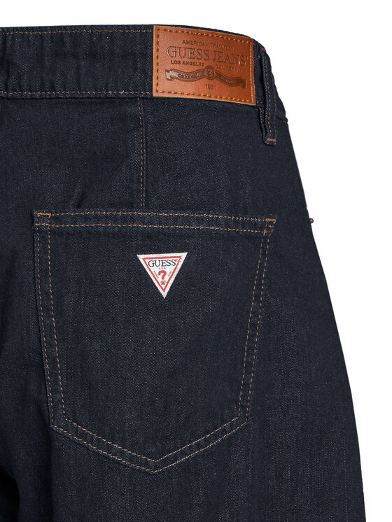 Guess Jeans Guess Jeans Bermudy W6GDY5 D7971 Tmavomodrá Bermuda Fit
