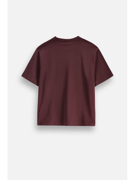 Coccodrillo Coccodrillo T-Shirt ZC6143201WGJ-017 Bordowy Regular Fit
