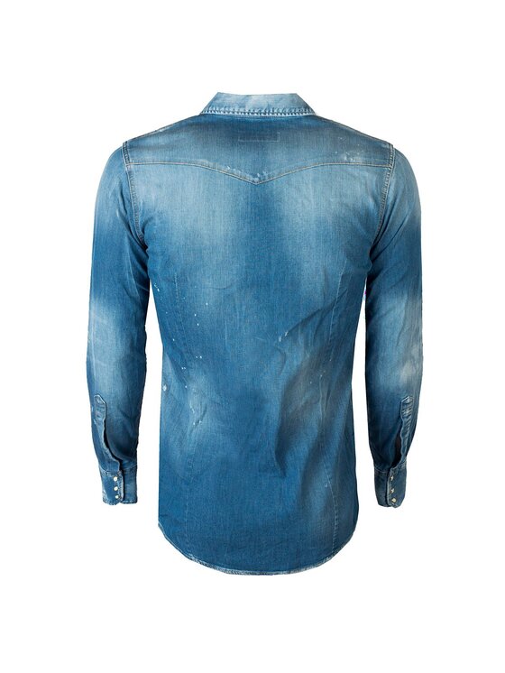 Dsquared2 Dsquared2 Koszula S74DM0301 | Classic Western Fit Niebieski Regular Fit