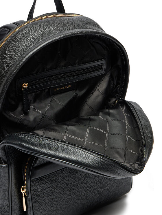 Michael kors backpack black leather best sale