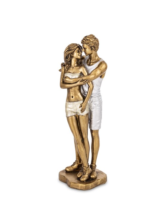 MIAhome MIAhome Figurka Para w objęciach ABARCAR-2 lato Złoty