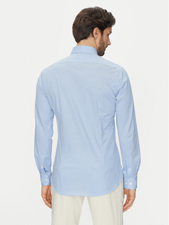 Michael Kors Michael Kors Marškiniai MD0MD91392 Žydra Slim Fit