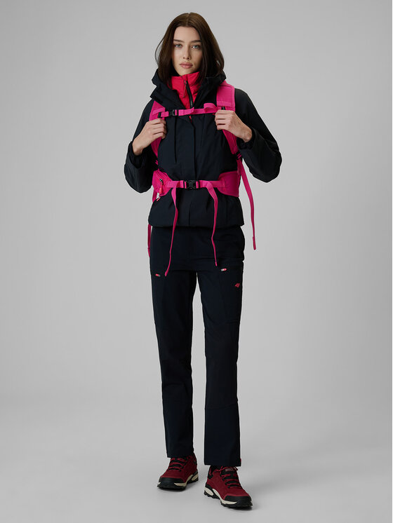 4F 4F Kurtka wielofunkcyjna TREKKING Czarny Regular Fit