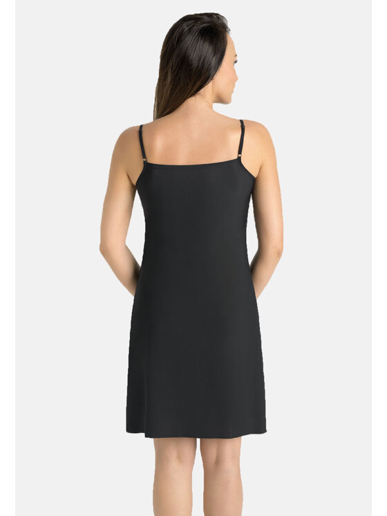 Teyli Teyli Koszula nocna damska Tori Czarny Regular Fit
