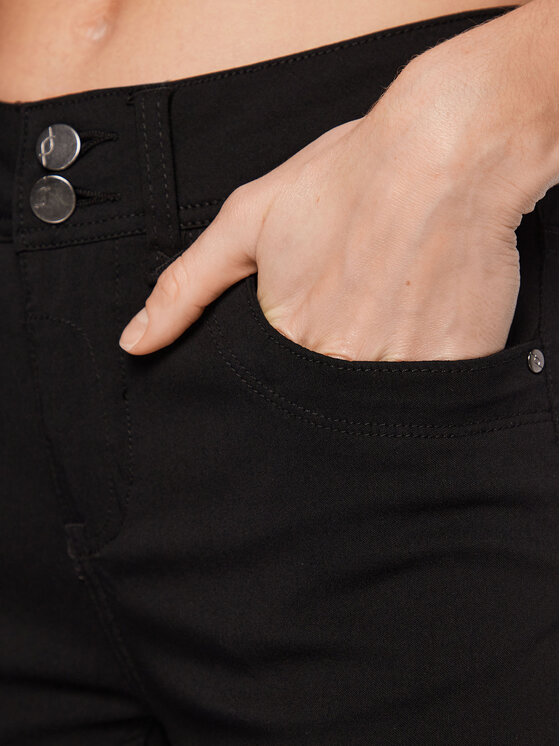 Pantaloni di tessuto Casual 601748 Nero Tight Fit