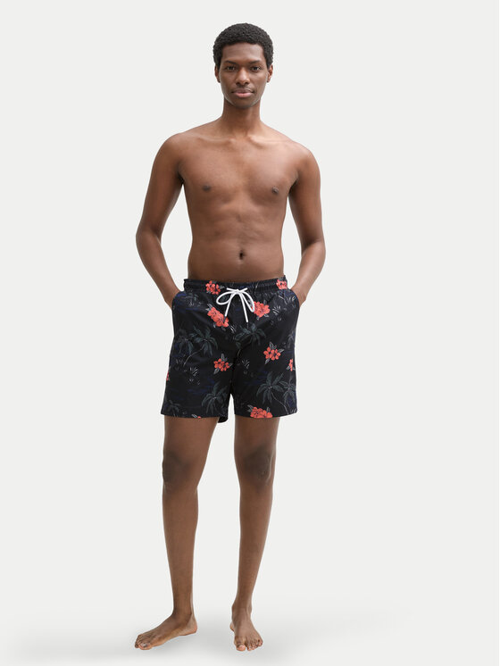 Tom Tailor Denim Tom Tailor Denim Badeshorts 1044696 Schwarz Regular Fit