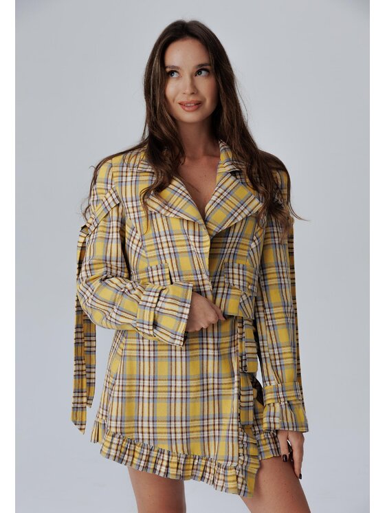 LAURELLA LAURELLA Sukňa 7TU006 Žltá Regular Fit