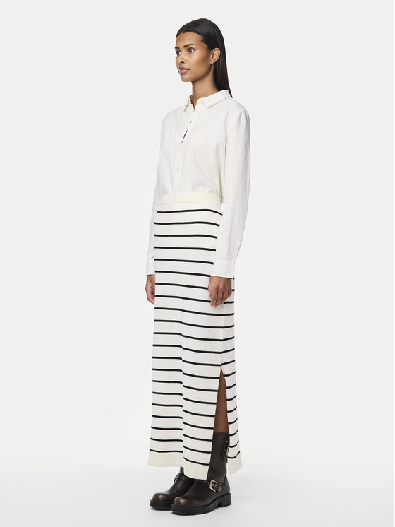 Pieces Pieces Fustă tip creion Joy 17150578 Alb Regular Fit
