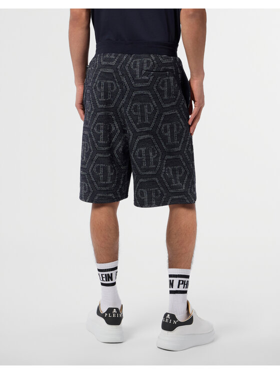 PHILIPP PLEIN PHILIPP PLEIN Szorty sportowe 29882 Granatowy Jogger Fit