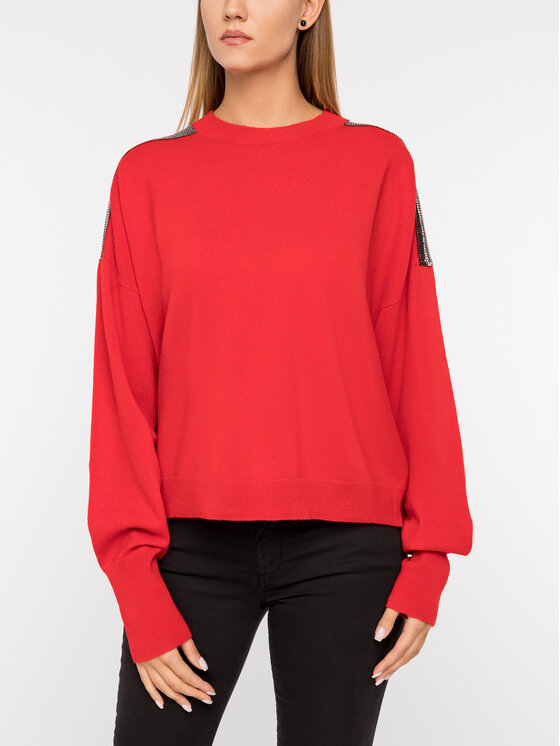 The Kooples The Kooples Maglione FPUL19005K Rosso Oversize