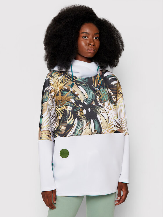 Felpa Gold Monster Bianco Oversize