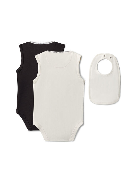 Calvin Klein Calvin Klein T-krekla un šortu komplekts LVCKSJN03Y Écru Regular Fit