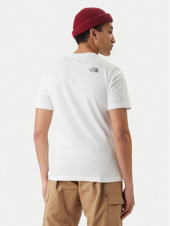 The North Face The North Face Tricou Mountain Line NF0A8GUX Alb Regular Fit