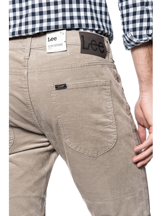 Lee Lee Pantaloni di tessuto LUKE Beige Slim Fit