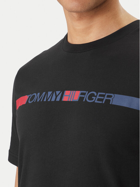 Tommy Hilfiger Tommy Hilfiger T-Shirt Brand Love MW0MW42368 Černá Regular Fit