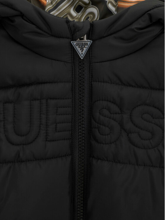 Guess Guess Μπουφάν χειμωνιάτικο N6BL08 W4118 Μαύρο Regular Fit