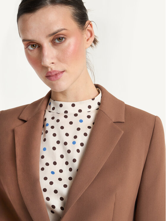 KMX KMX Marynarka 108630001 Beżowy Fitted Fit