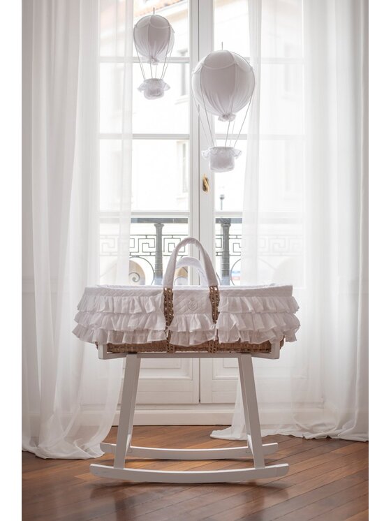 Caramella Caramella Dekoracja balon dekoracyjny Royal z kryształami Swarovski® mały Biały