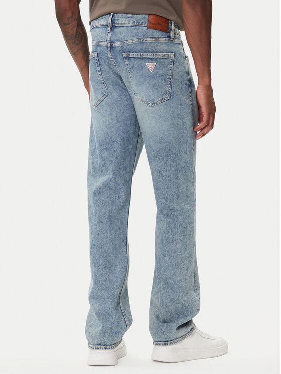 Guess Jeans Guess Jeans Džínsy M5BA1B D002B Modrá Straight Fit