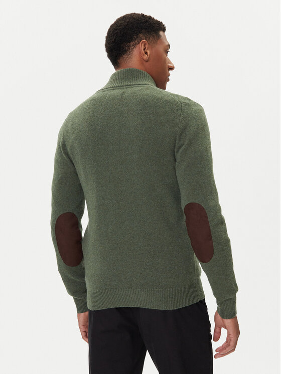 Barbour Barbour Kardigan Essential MKN0731OL51 Zielony Regular Fit