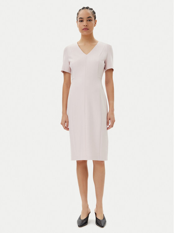 BOSS BOSS Ежедневна рокля Damaisa 50490044 Светлорозов Slim Fit