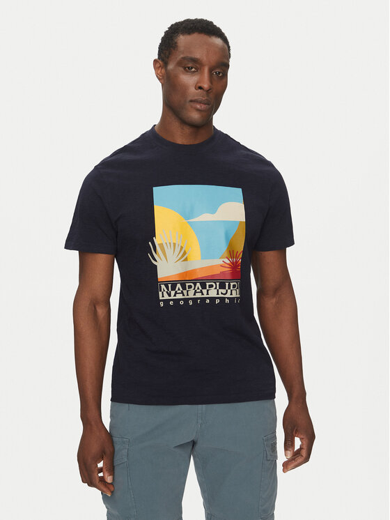 Napapijri Napapijri Tricou S-Arbia NP0A4IE3 Bleumarin Regular Fit