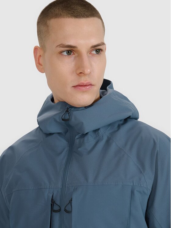 4F 4F Kurtka outdoor 4FWSS25TTJAM711-32S Niebieski Regular Fit