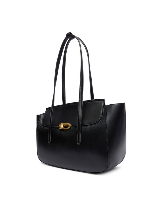 Calvin Klein Calvin Klein Torbica Hardware Flap Tote Bag LV04F3145G Crna
