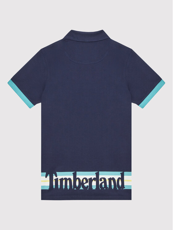 Timberland Timberland Polo T25T03 D Granatowy Regular Fit