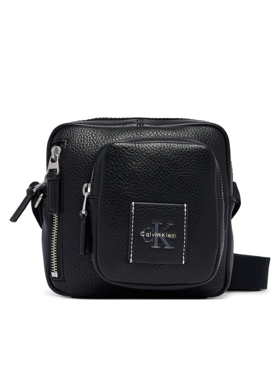Calvin Klein Calvin Klein Мъжка чантичка Bold Pebble Square Crossbody LV04D3450G Черен