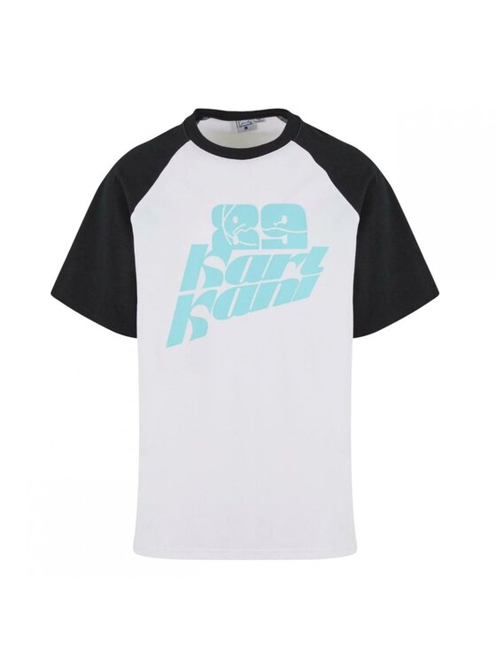 Karl Kani Karl Kani T-shirt SIGNATURE COLORBLOCK RAGLAN T-SHIRT Bianco Regular Fit